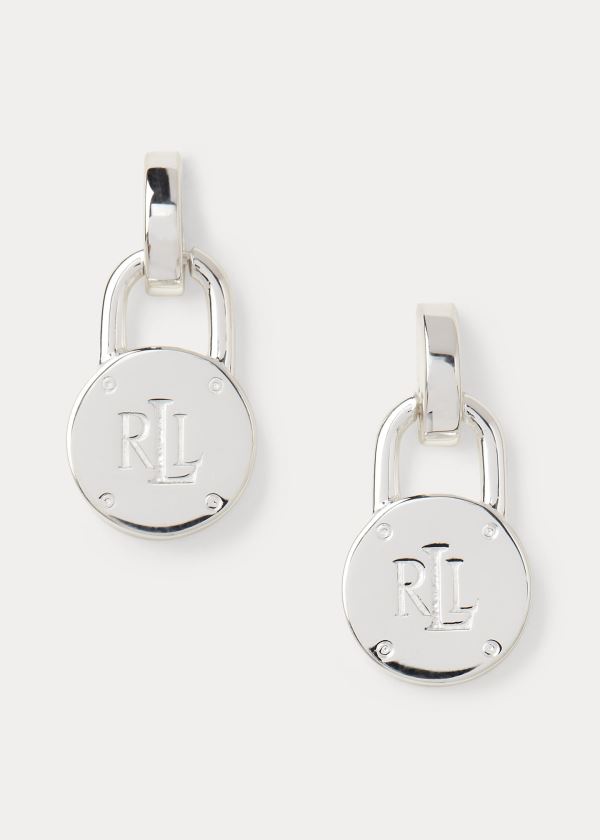 Studs Ralph Lauren Sterling Padlock Mulher 84153-INHK